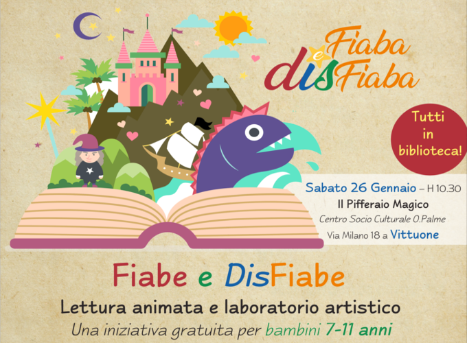 presentazione raccolta fiabe a Vittuone. Lettura animata e laboratorio bambini